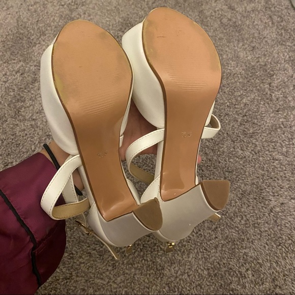 Crisscross Straps Peep Toe Platform High Heels Size 7.5 - Picture 6 of 7